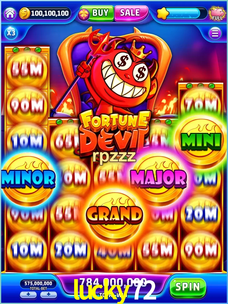 lucky72 — galeri tampilan Resmi APK